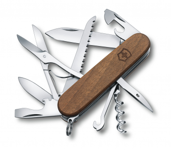 VICTORINOX瑞士刀-Huntsman 91mm – 胡桃木刀柄 VIX-HUNTSMAN-1.3711.63-1 640